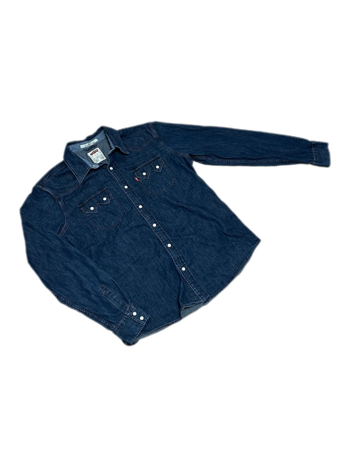 리바이스 다크 인디고 웨스턴 데님셔츠 상품이미지2
