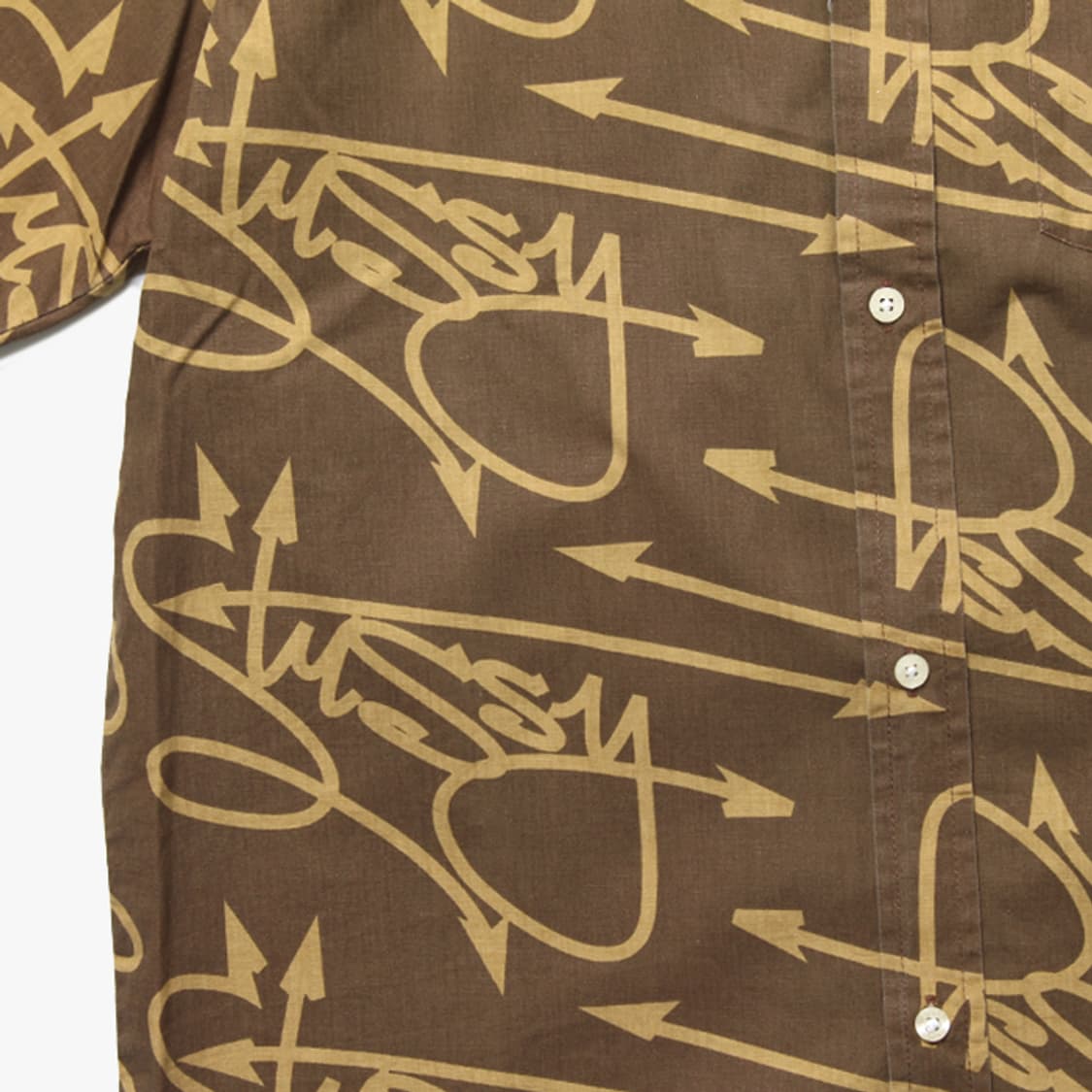  STUSSY "Brown Half Shirts" 상품이미지3