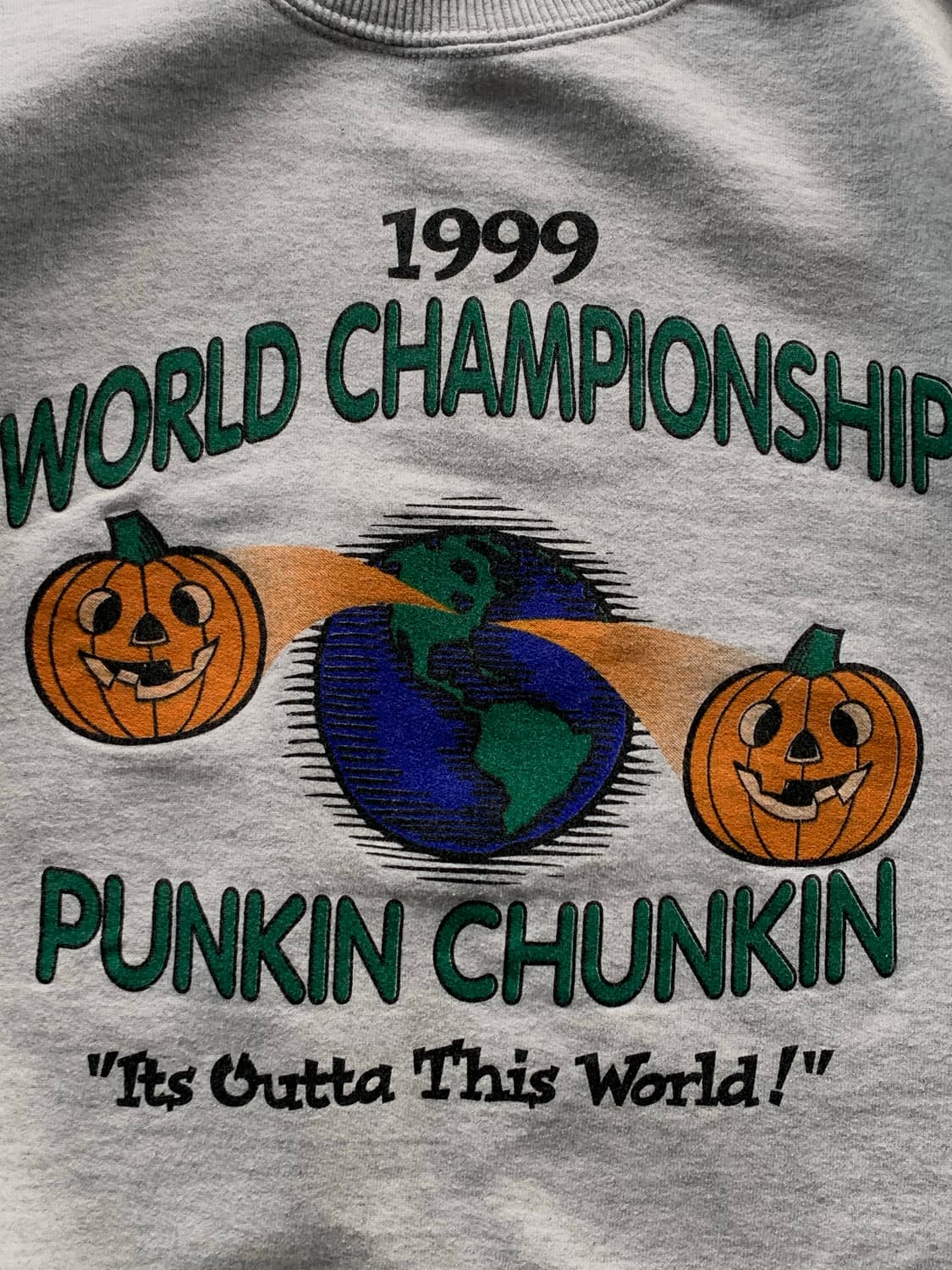 90s 길단 울트라코튼 튜블러 스웻셔츠 1999 월드챔피온쉽 펌킨첨킨 상품이미지2
