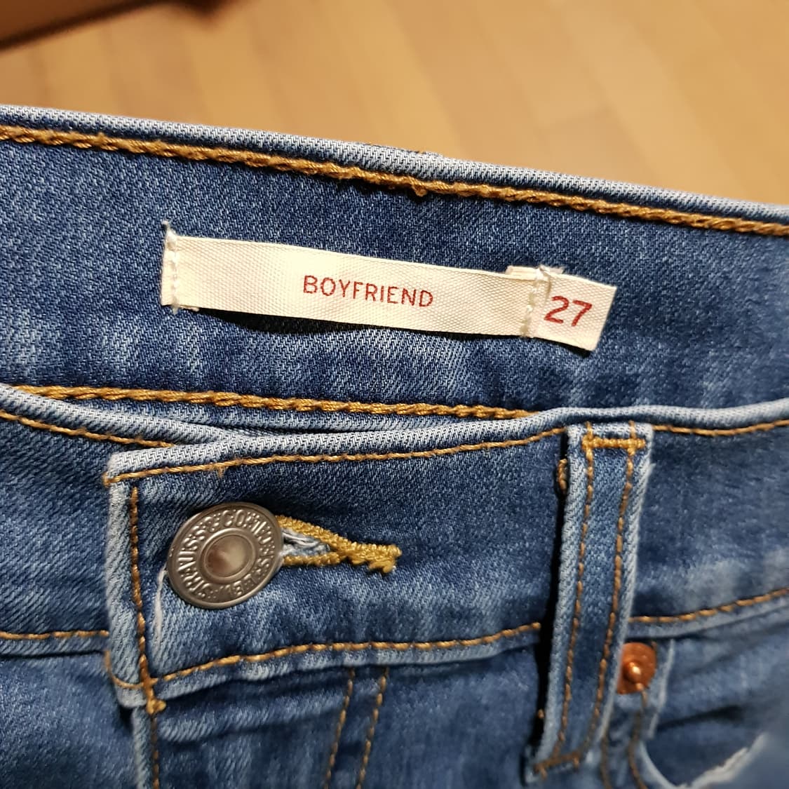 여자 27인치/ 리바이스 / 보이프렌드진/ 슬림스판데님/416-270와  상품이미지2