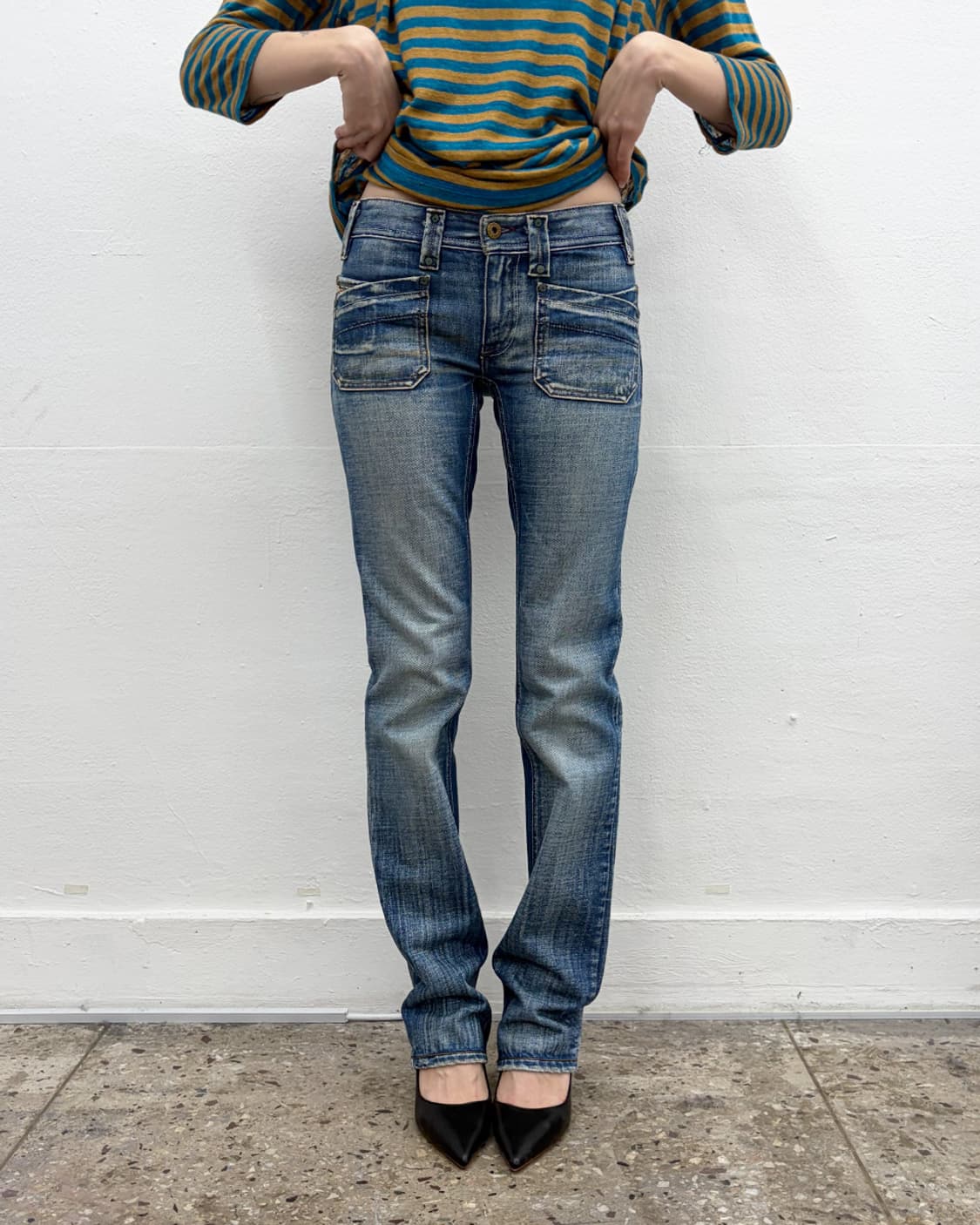 디젤 슬림핏 데님 팬츠 상품이미지1