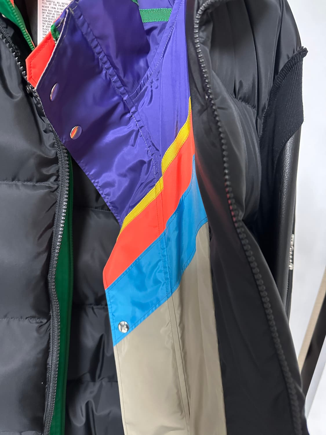 언더커버 kolor 레더슬리브 패딩 자켓 상품이미지7