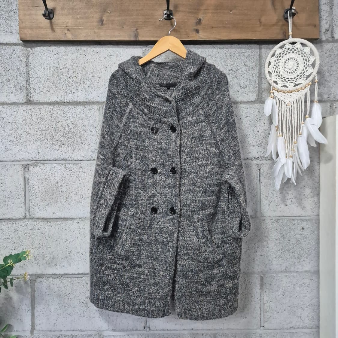 마쥬 니트 케이프 코트 상품이미지1