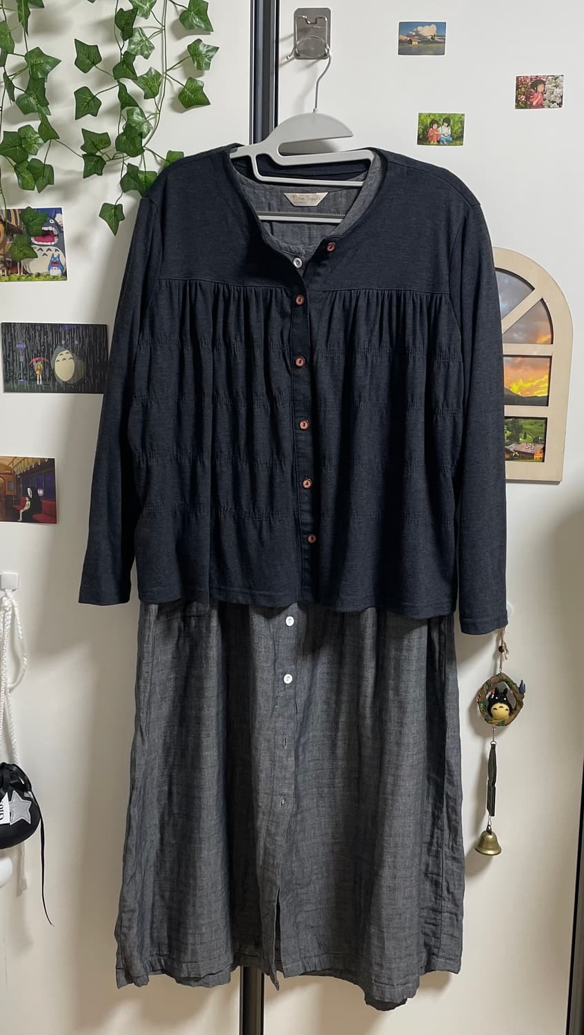 모리걸 원피스세트 #원피스 #가디건 #블랙모리 상품이미지2