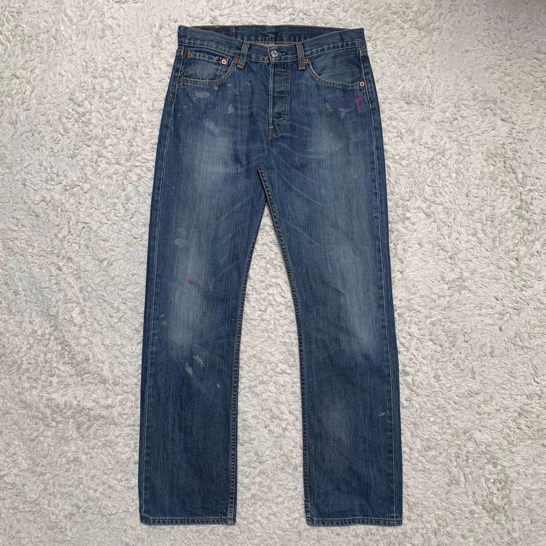[31] 00's 리바이스 501 페인팅 데님팬츠 00501-0340 상품이미지3