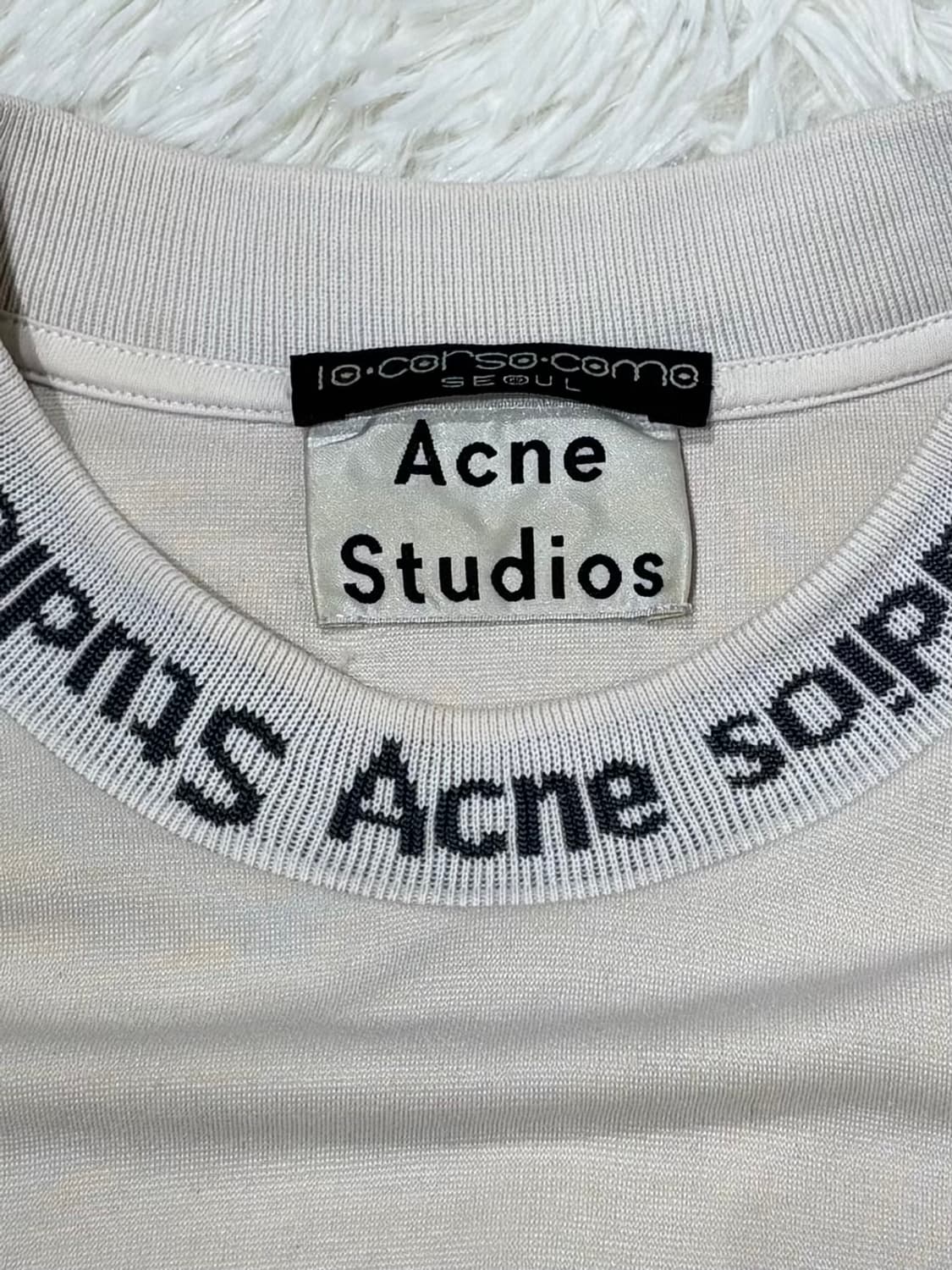 아크네스튜디오 꼬르소꼬모 넥로고 반팔 상품이미지6