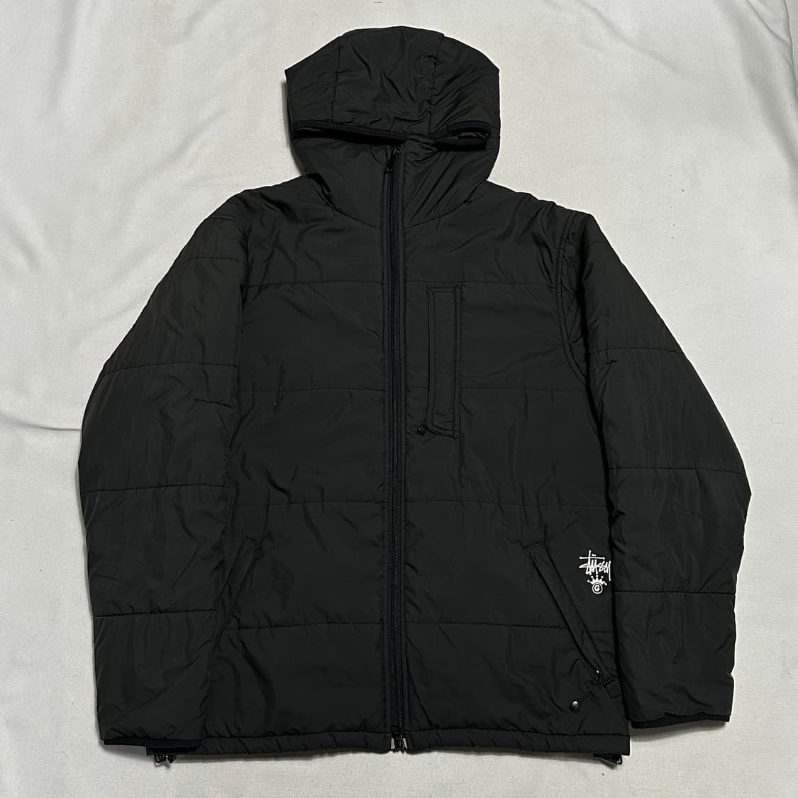 M 스투시 올드스쿨 써멀 블랙 푸퍼 패딩 상품이미지2