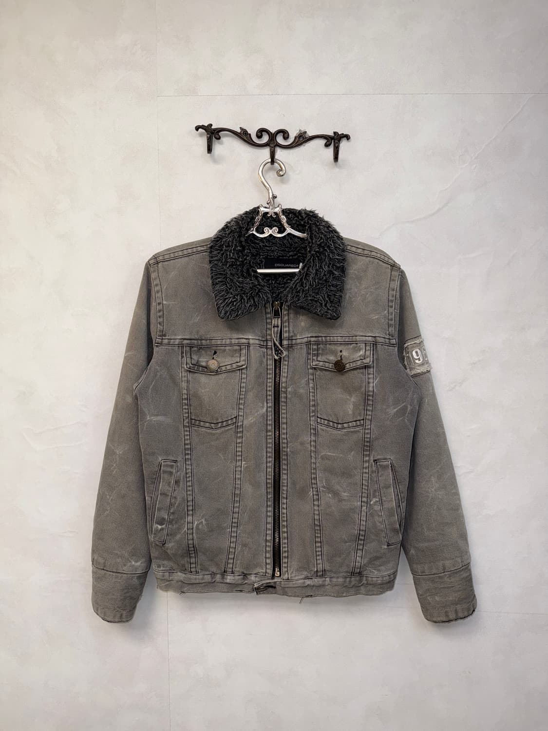 Dsquared2 gray denim tie dye fur mustang 상품이미지1