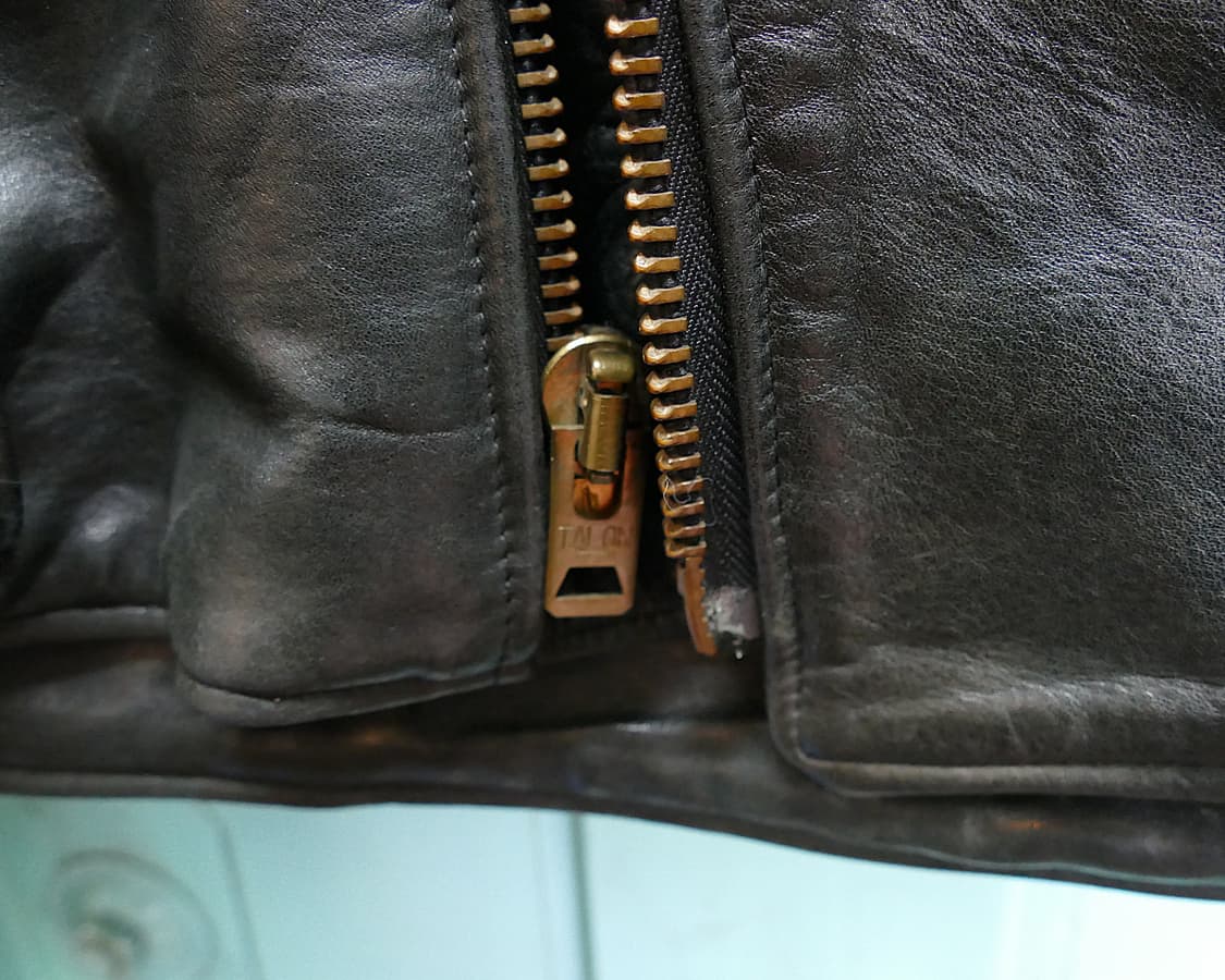 [L] USA 빈티지 Harley-Davidson 더블 라이더 레더 자켓 상품이미지7