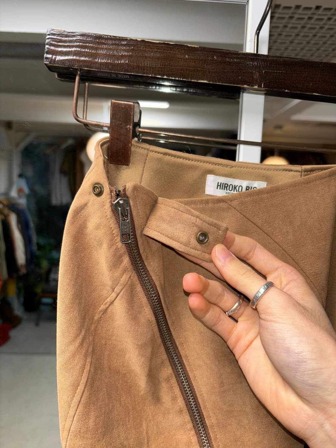 히로코 비스 비대칭 스커트 상품이미지3