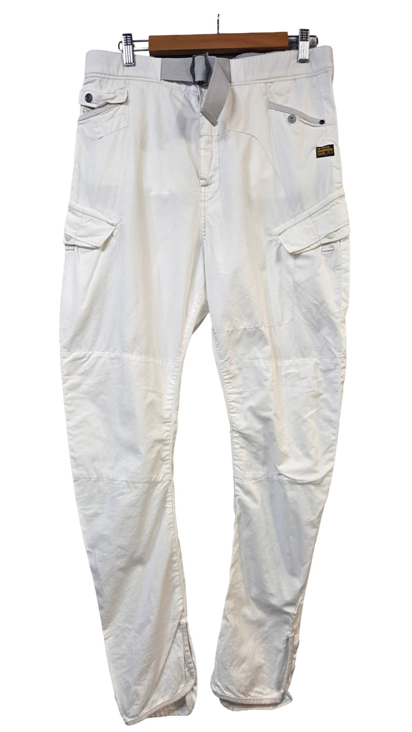 G-Star RAW 화이트 카고 바지 벨트 포함(W26/L32) 상품이미지1