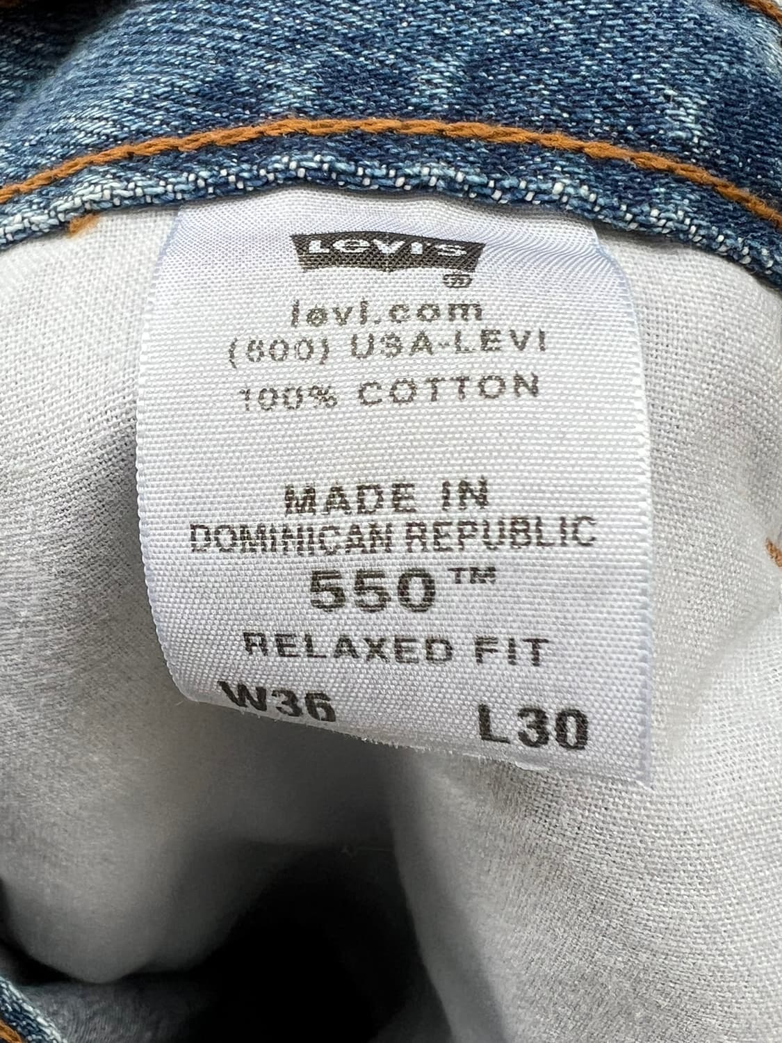 [36x30] 리바이스 550 릴렉스드핏 중청 데님 팬츠 루즈 테이퍼드 상품이미지8