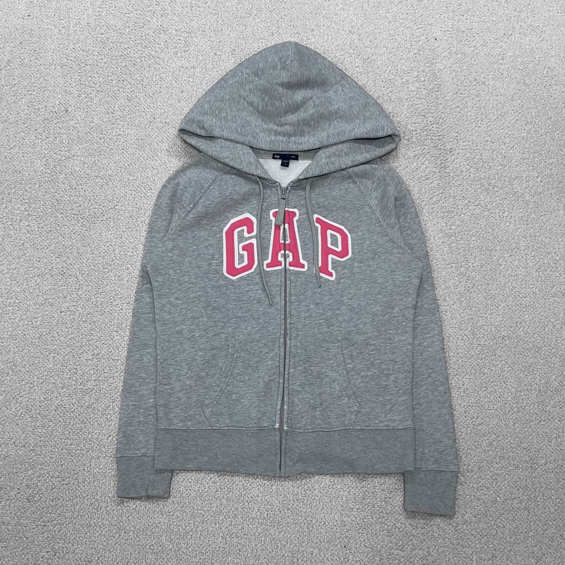 Gap 스펠 로고 후드집업 그레이 상품이미지2