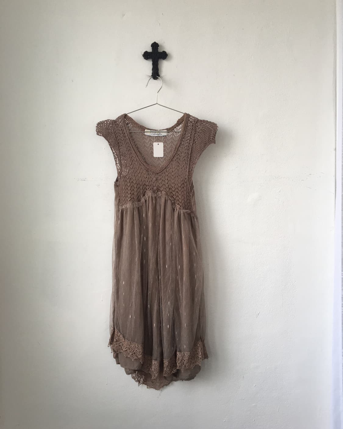 Sha layered crochet onepiece 상품이미지2