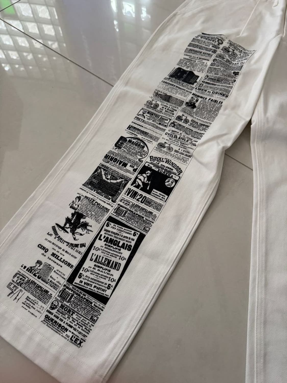 TEXTILE PAINT CHINO PANTS 섬유용 페인트 치노 팬츠 상품이미지2