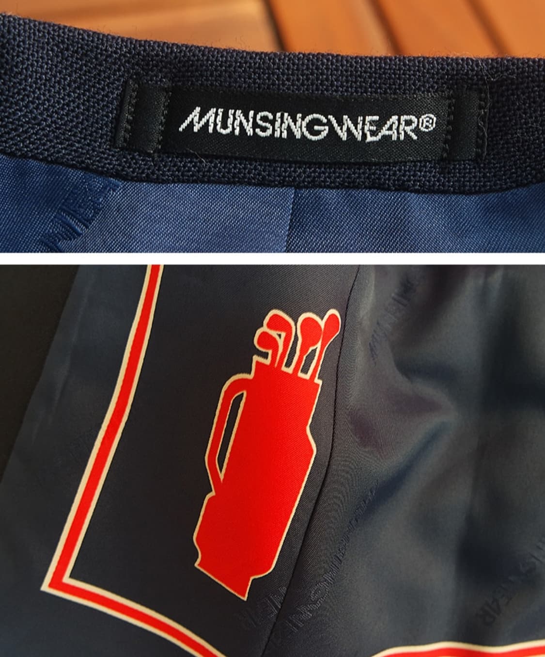 munsing wear 먼싱 웨어 울 네이비 자켓 상품이미지9