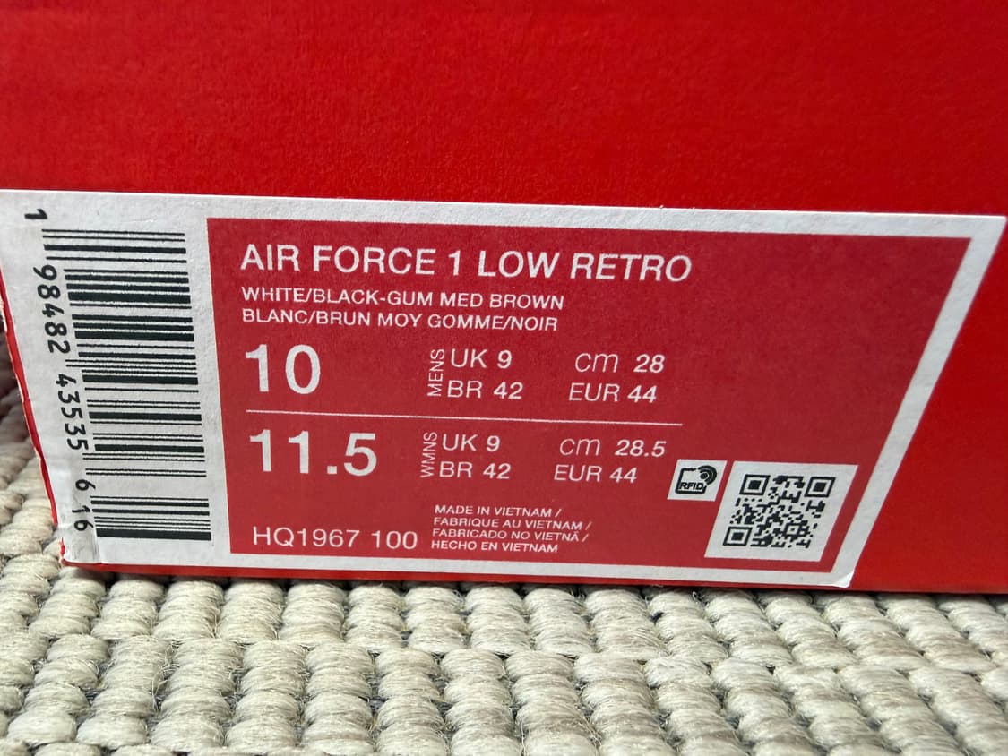 나이키 에어포스1 로우 레트로 280mm 상품이미지6