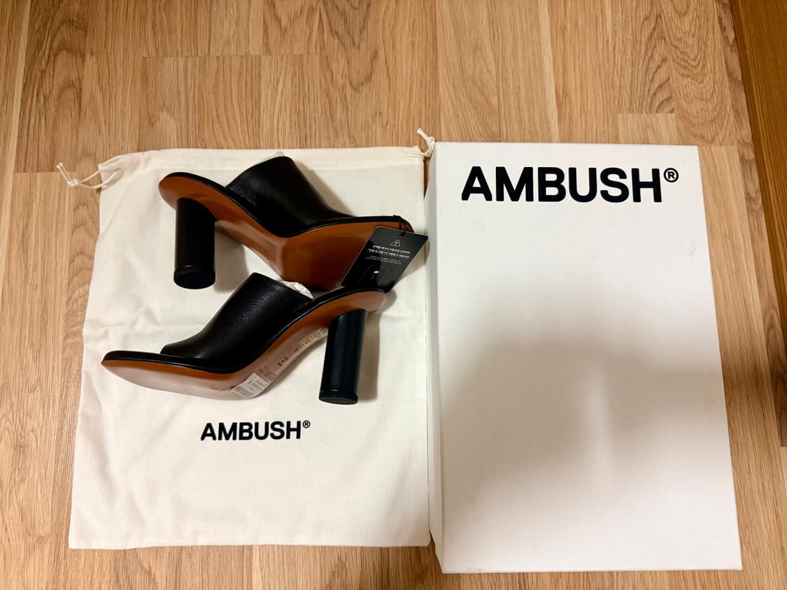 Ambush 스퀘어토 레더 뮬 힐 36사이즈 (230) 상품이미지1