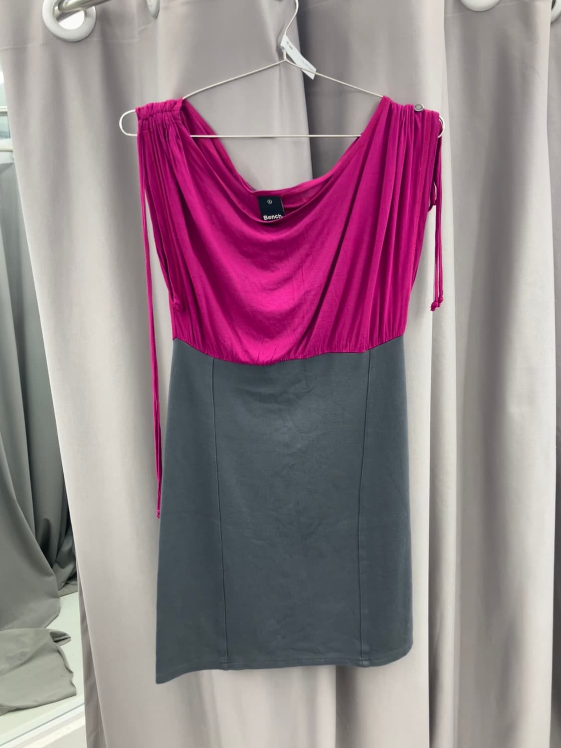 드레이프넥 미디 원피스  상품이미지1