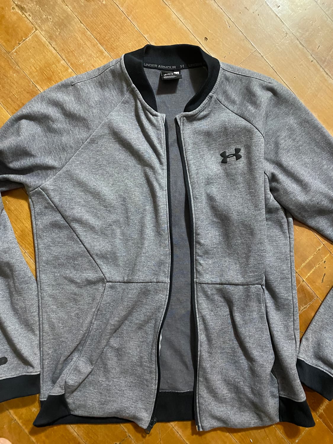 언더아머 남성 집업 자켓 LG 회색 상품이미지1