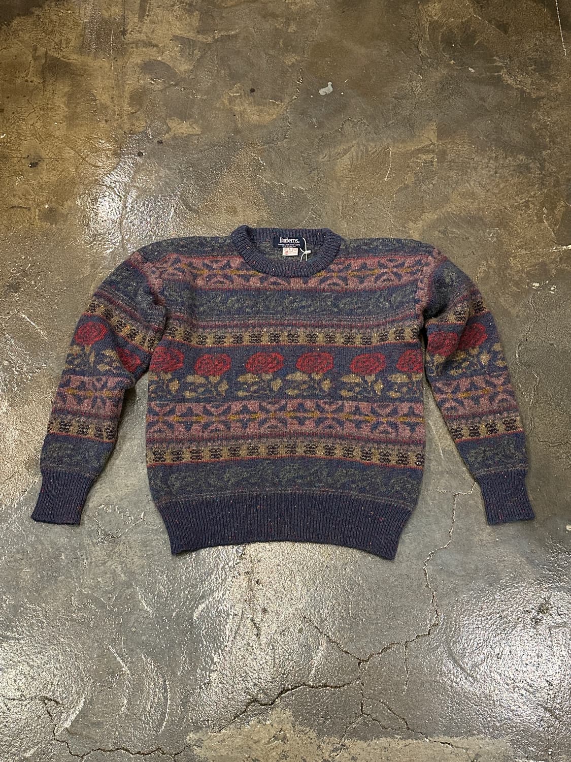 90s Burberrys 패턴 니트 스웨터 상품이미지1