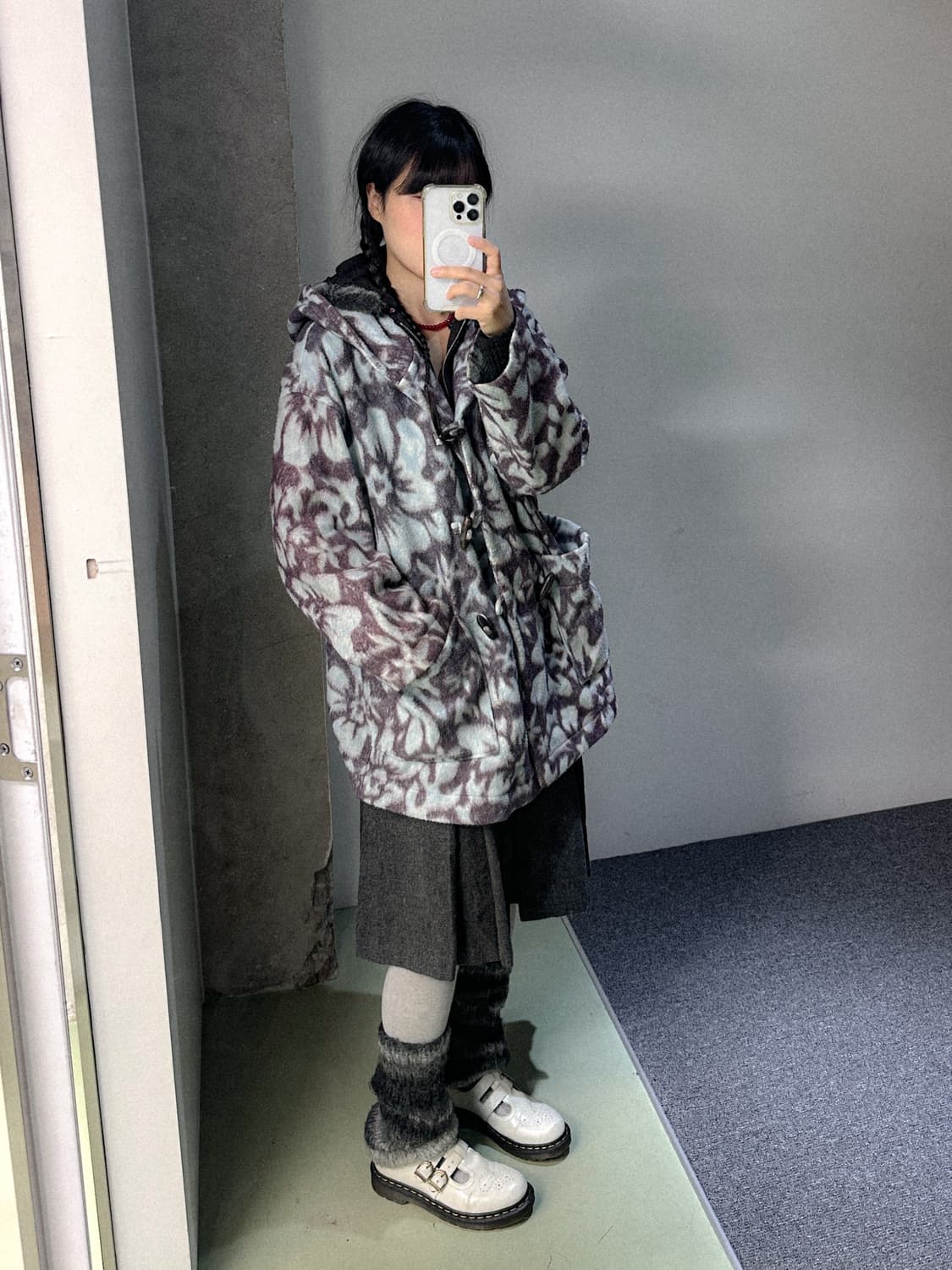 gray gradation knit leg warmer 상품이미지2