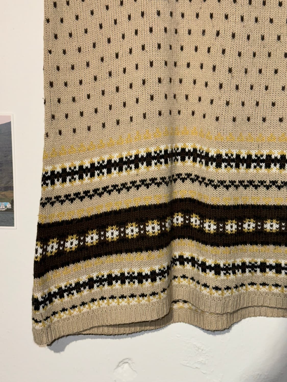 노르딕 니트 반팔 원피스 상품이미지6