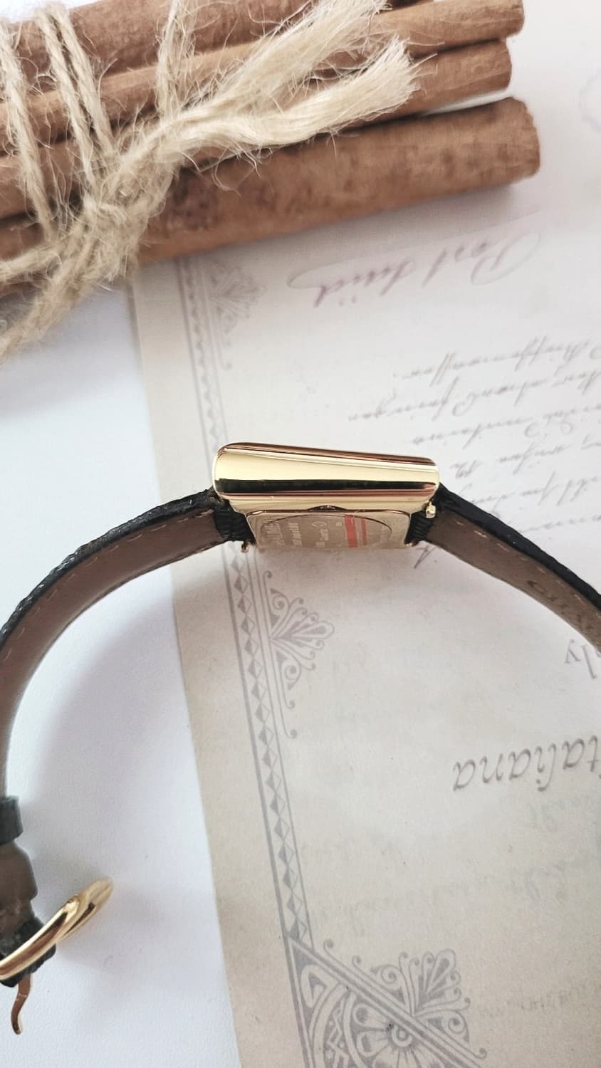 정품 쇼메 아르데코 스퀘어 쿼츠 시계 [정품 가죽줄,버클 2개 포함] 상품이미지7