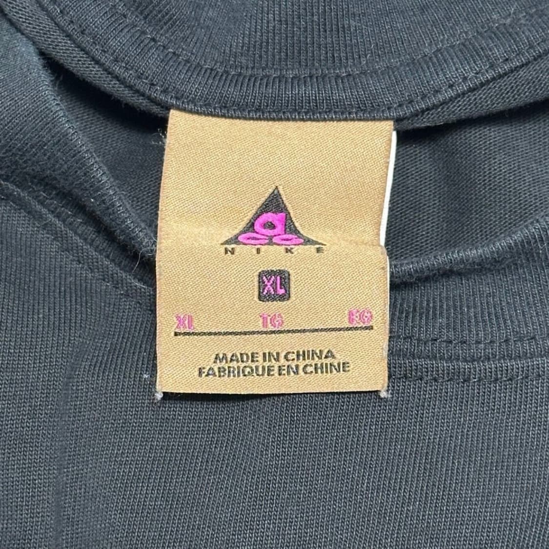 나이키 ACG 로고 오버핏 블랙 반팔티 상품이미지4