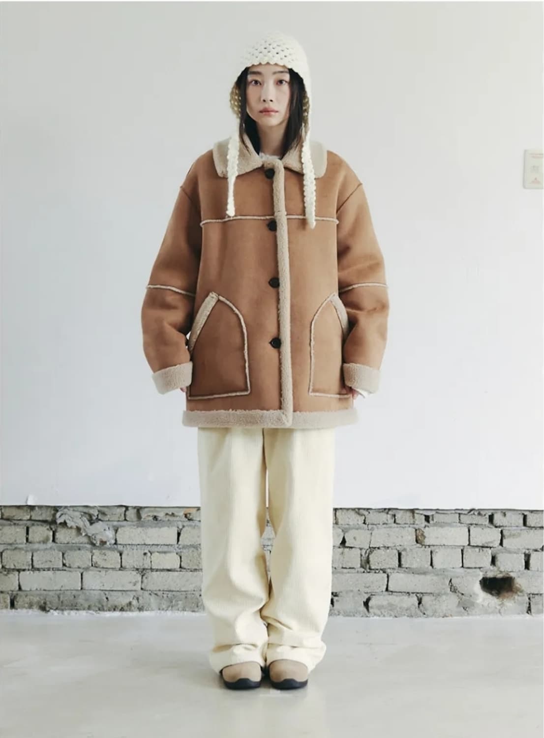 셀리테일즈 리버시블 무스탕 코트 상품이미지3