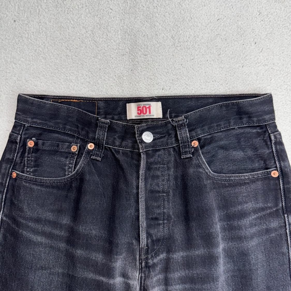 LEVI'S 501 빈티지 워싱 흑청 데님 팬츠 W 30 L 33 상품이미지2