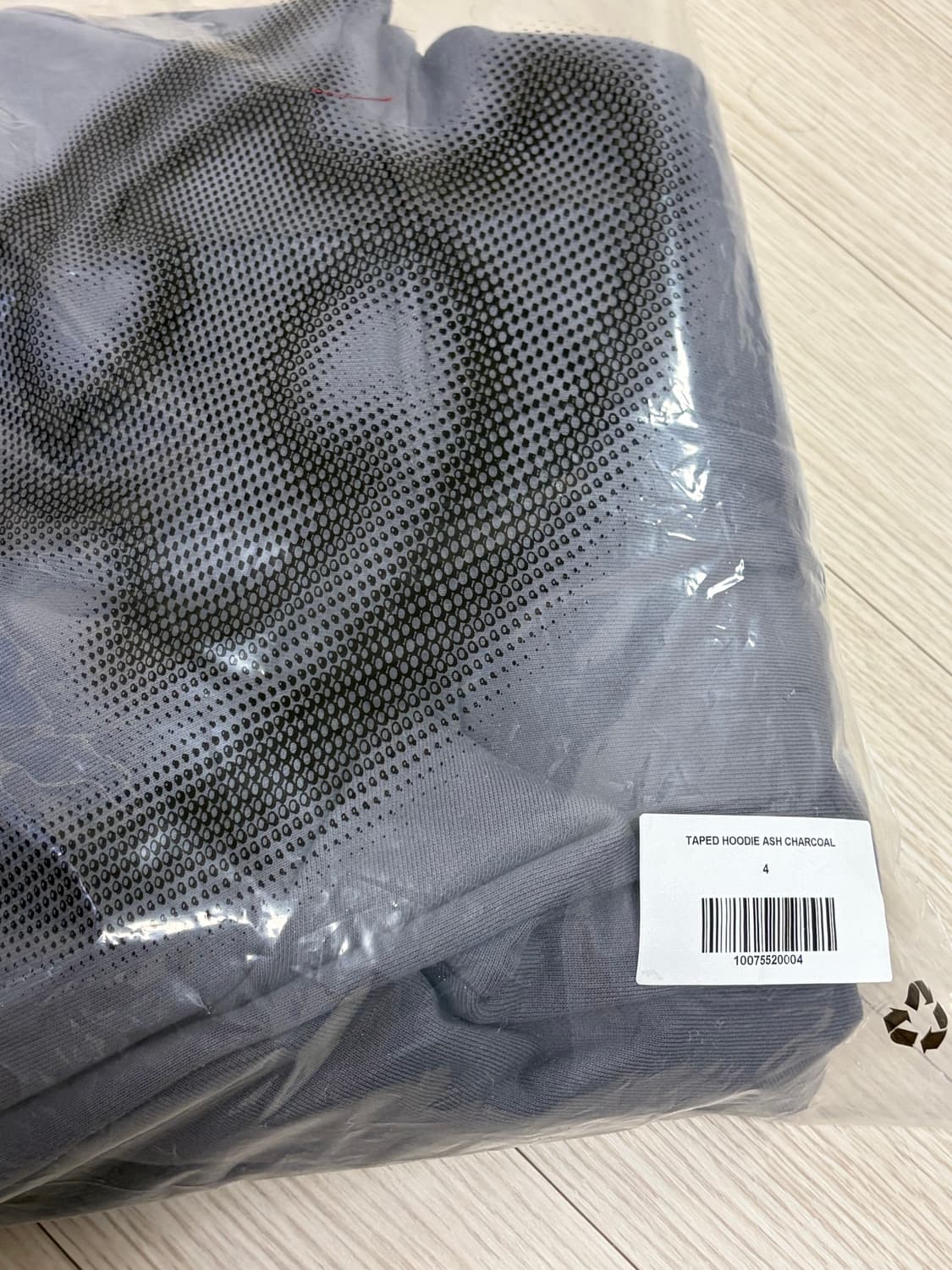 [4] 24FW 산산기어 테이프드 후드 애쉬 차콜 상품이미지2