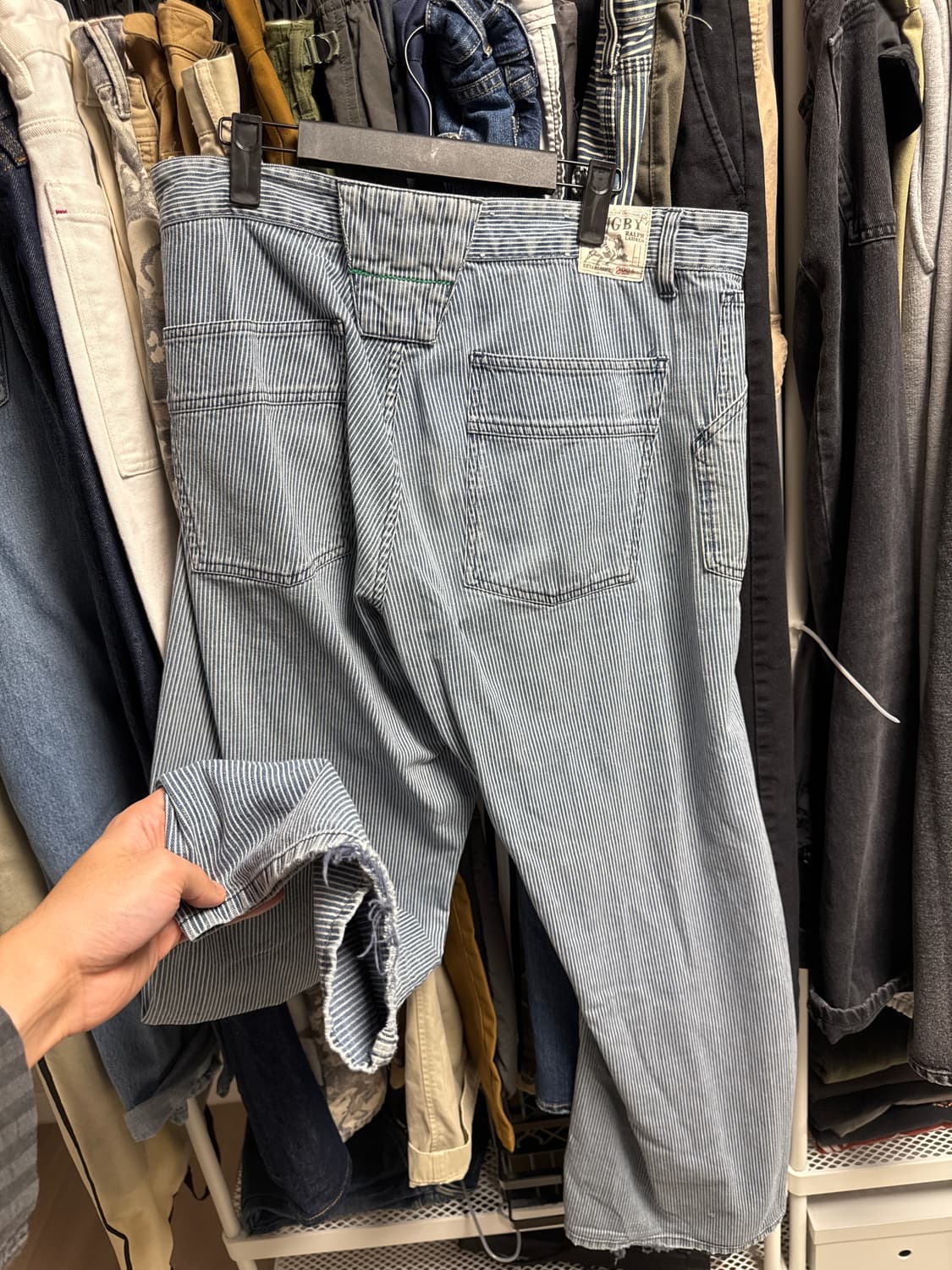폴로 럭비 스트라이프 바지 팝니다 상품이미지3