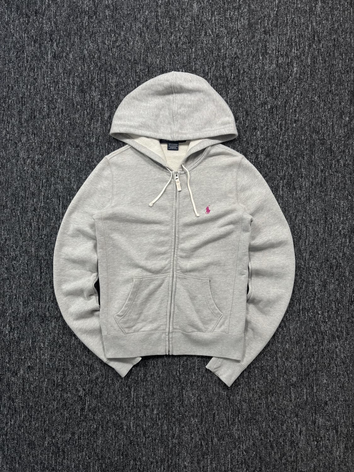 폴로 그레이 후드집업 상품이미지3