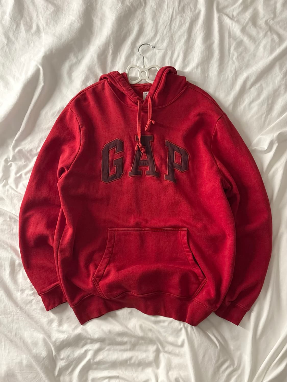갭 레드 후드티 상품이미지1