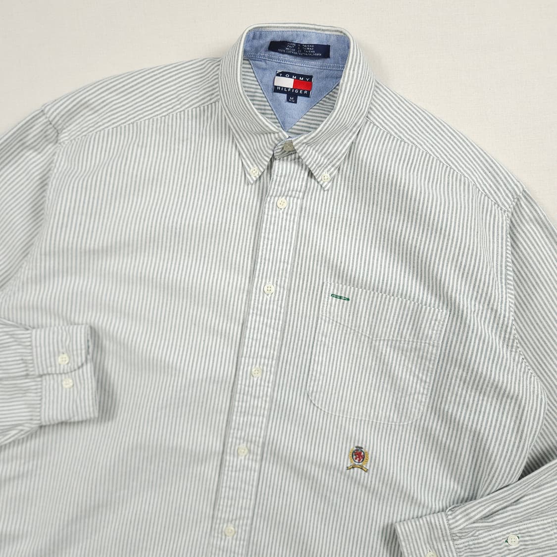L(100) 타미 힐피거 옥스포드 스트라이프셔츠 상품이미지1