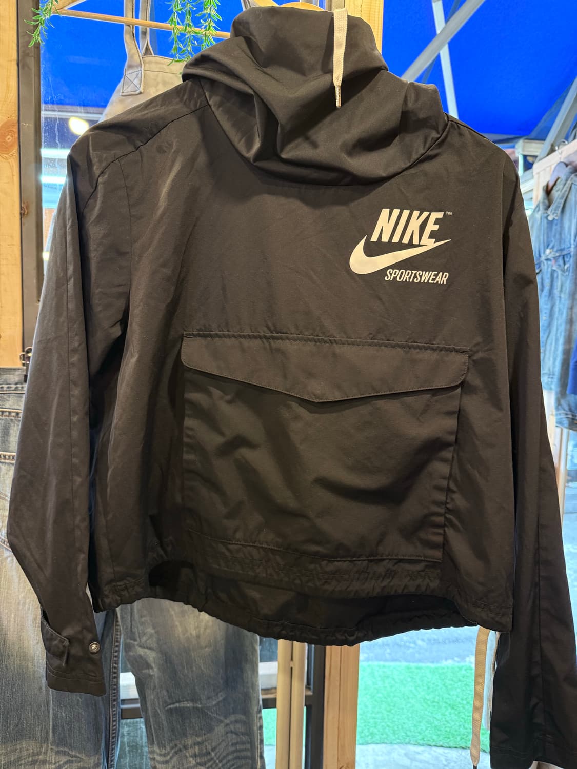 나이키 스포츠웨어 블랙 아노락 바람막이 상품이미지1