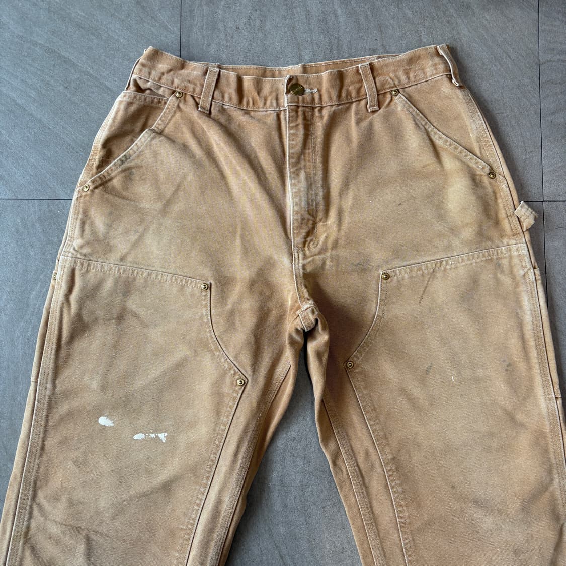 칼하트 정품 브라운 더블니 팬츠 바지 상품이미지2