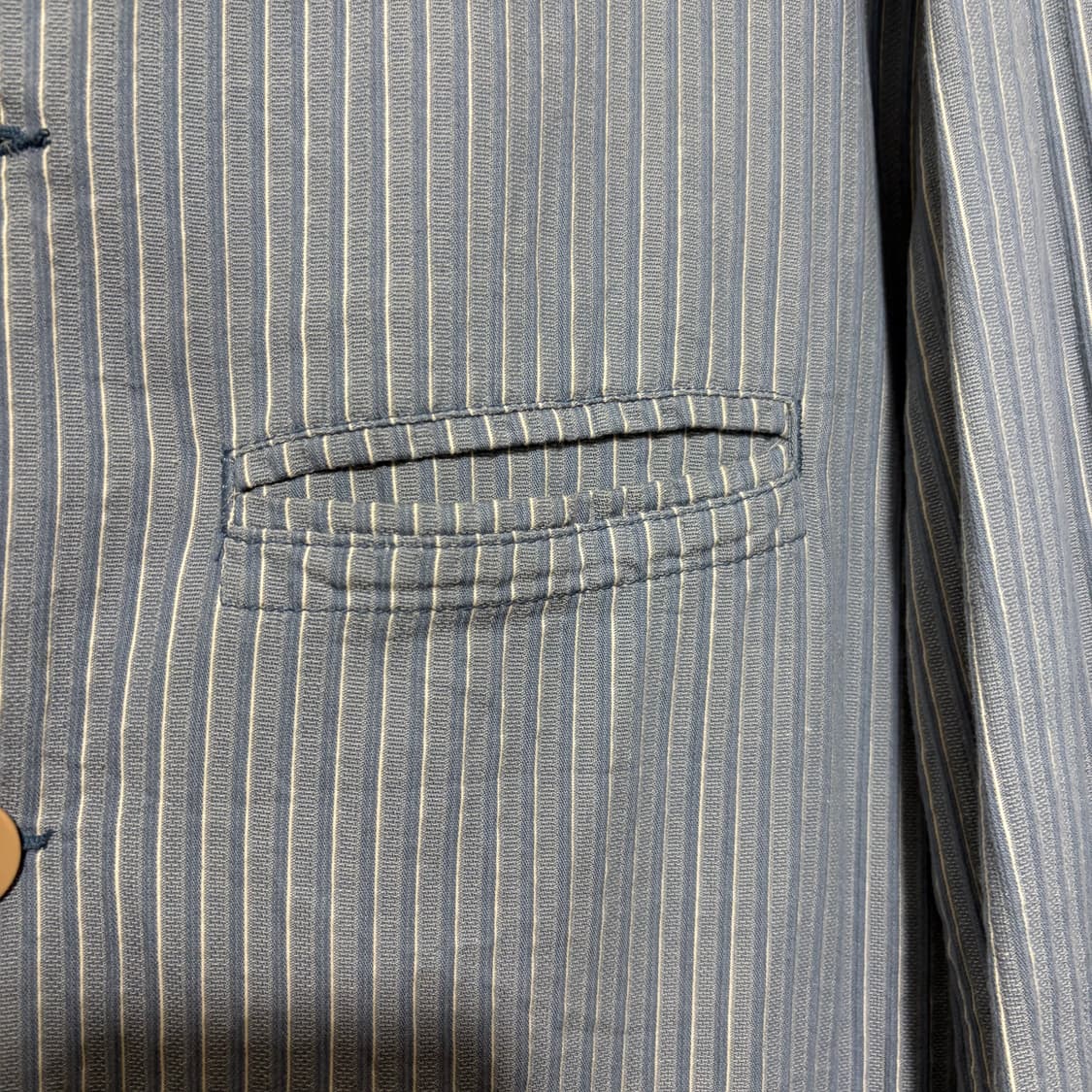 90s 아르마니 진스 린넨혼방 코트 상품이미지4