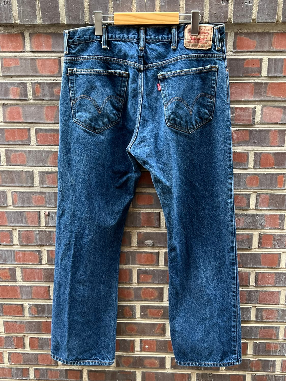 00's [38X32] 리바이스 517 중청 클래식 부츠컷 데님 상품이미지9