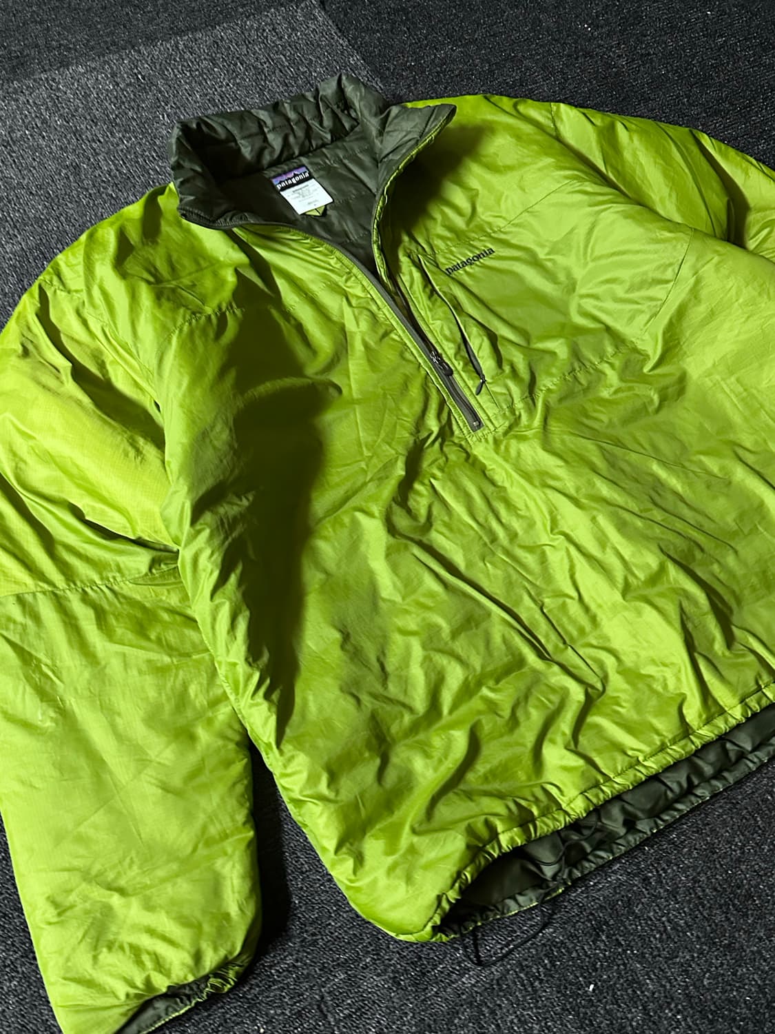 파타고니아 Retro Down 3/4 zip 글리세이드 라임/올리브 상품이미지3