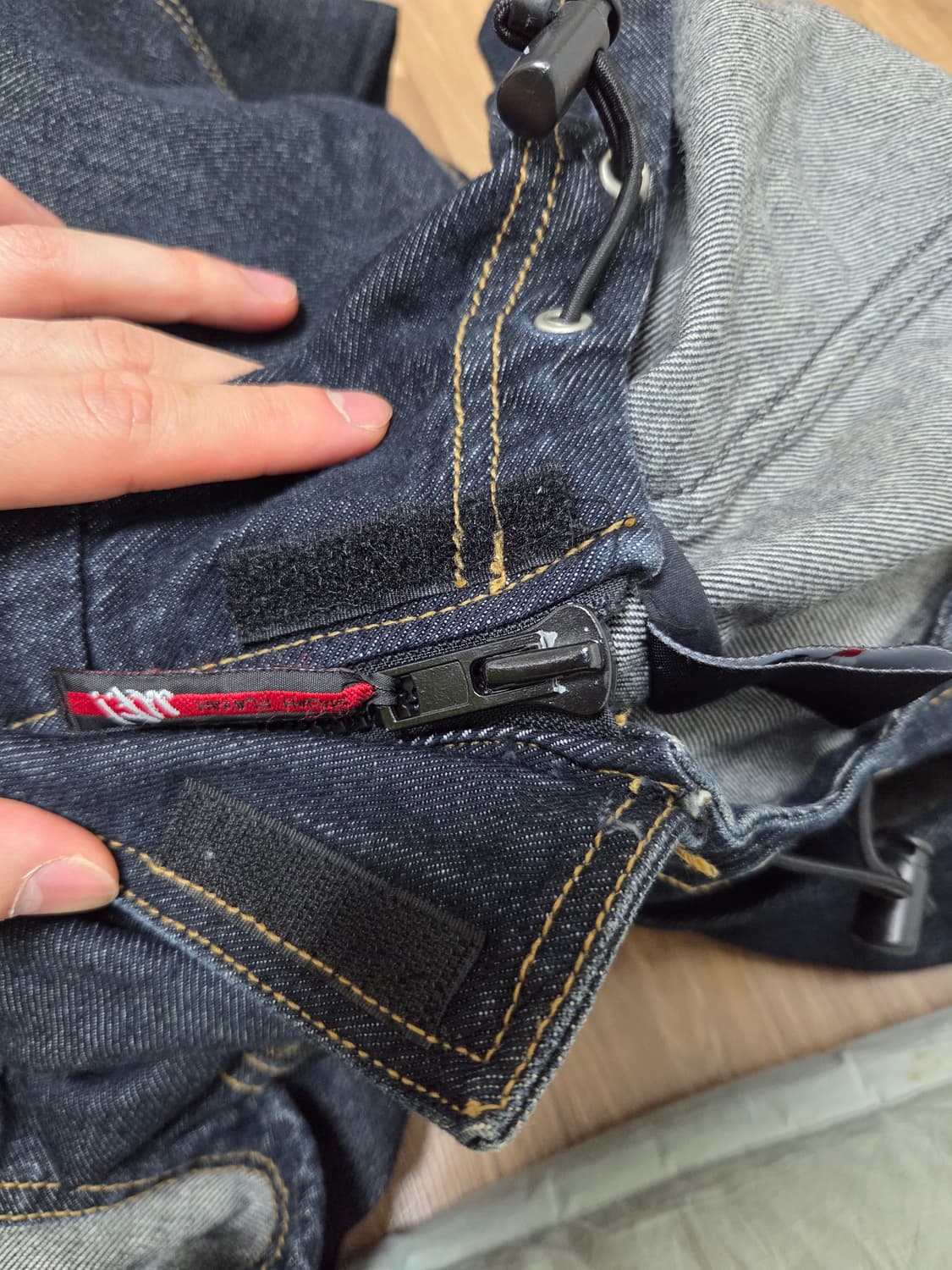 마자플라바 데님 후드 숏파카 L 상품이미지6