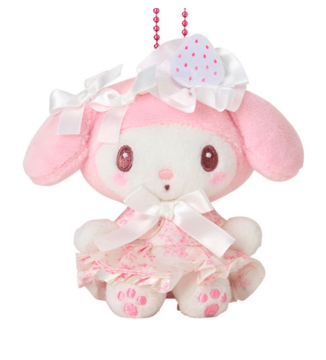 마이멜로디 시로 이치고 티타임 마스코트 키링 상품이미지2