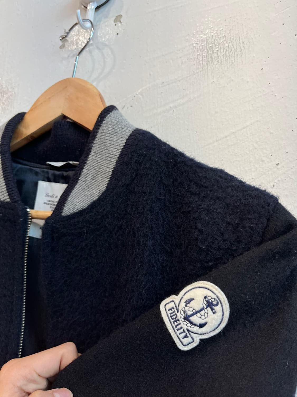 FIDELITY 피델리티 퓨어울 블루종 자켓 네이비 우먼즈 상품이미지2