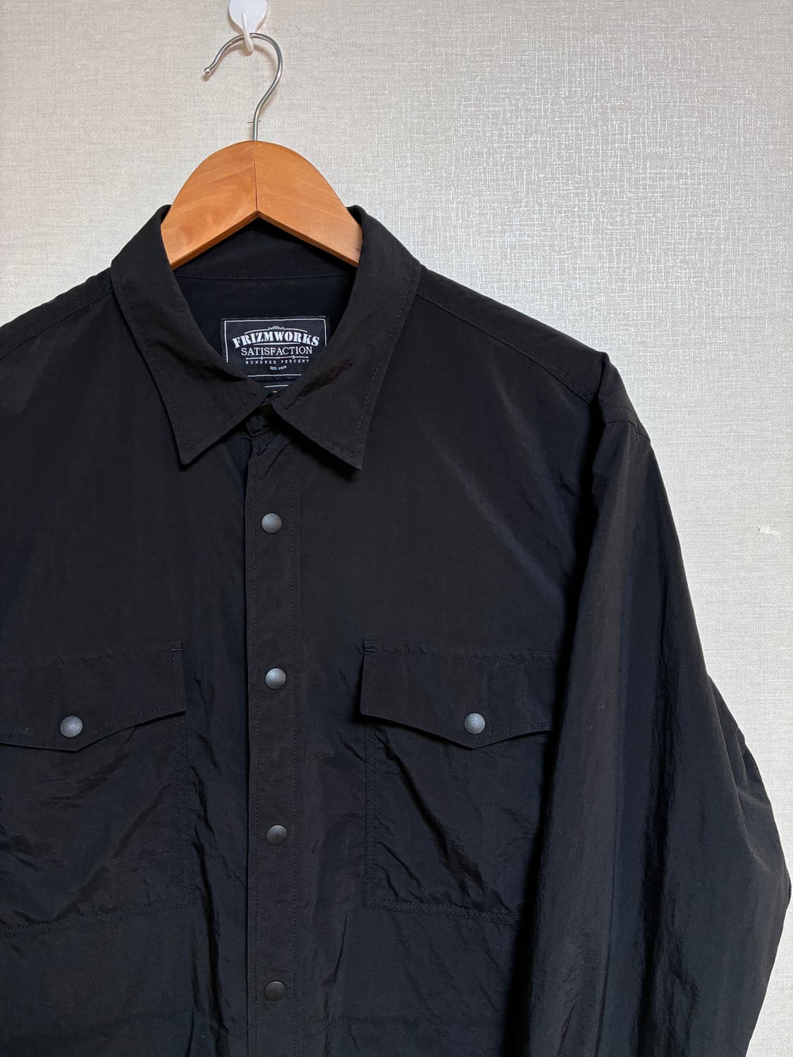 빈티지 프리즘웍스 나일론 셔츠자켓 블랙 XL 상품이미지1