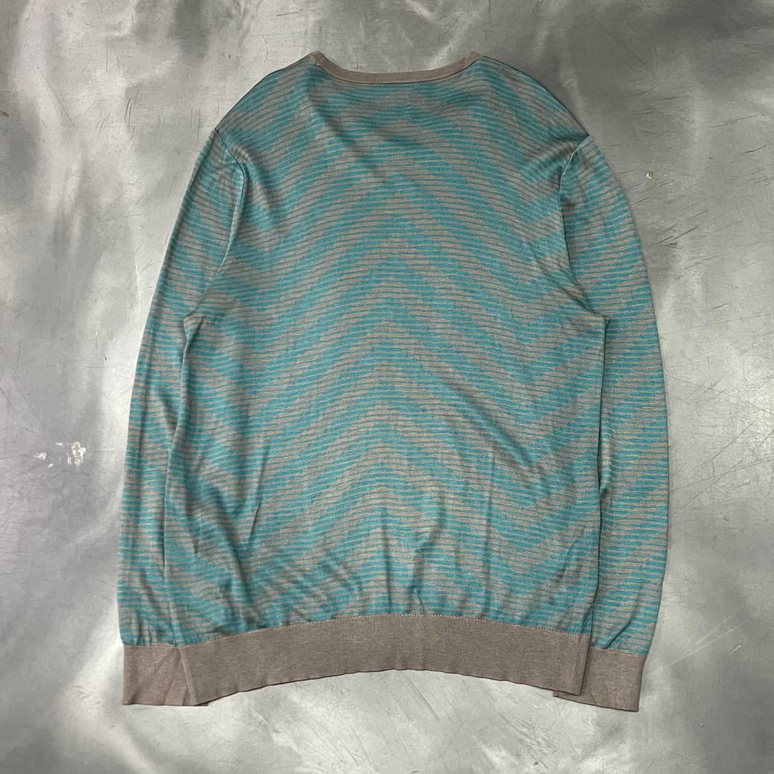  아르마니 꼴레지오니 스트라이프 패턴 니트 y15115 상품이미지2