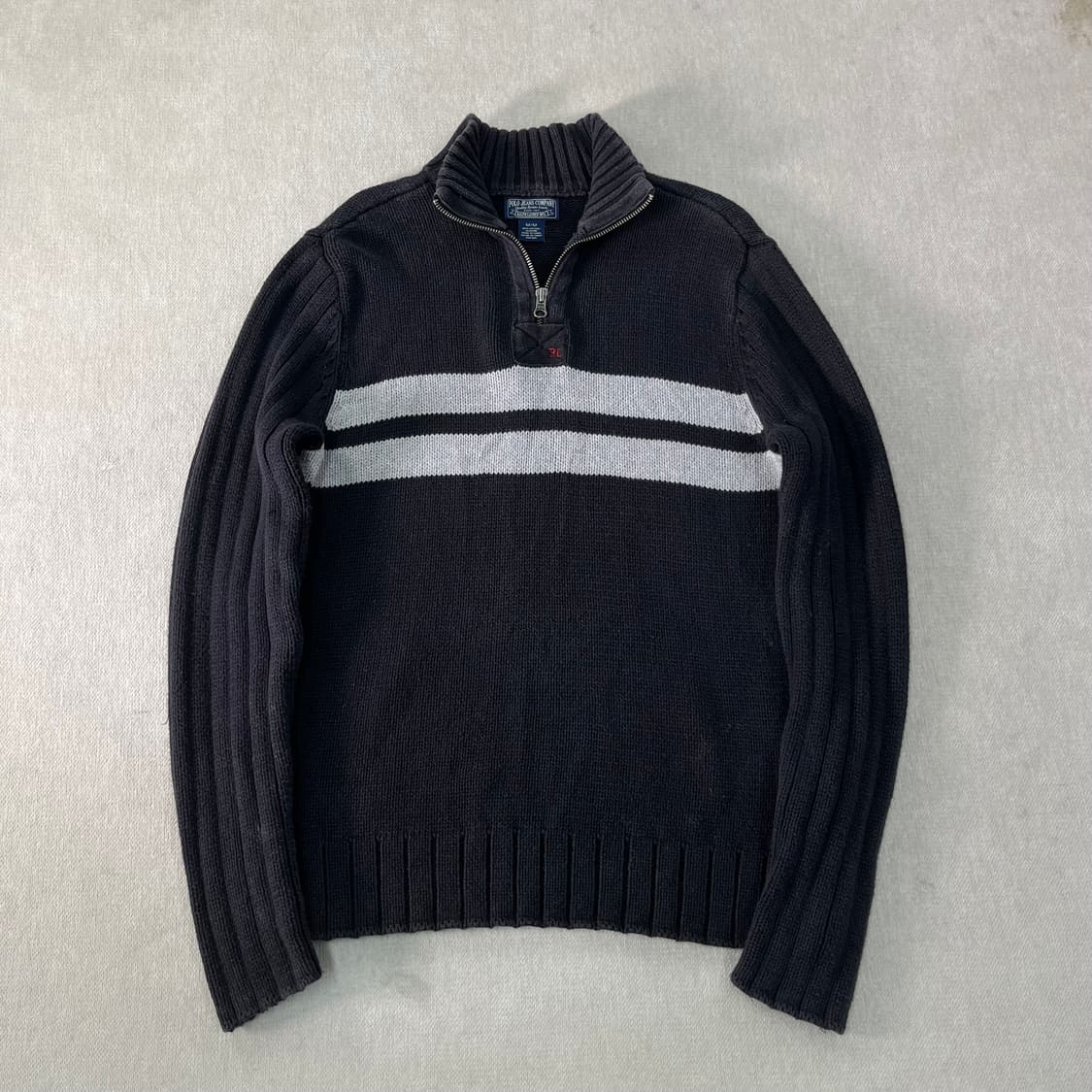 95 폴로랄프로렌 진스 코튼 반집업 니트 상품이미지1