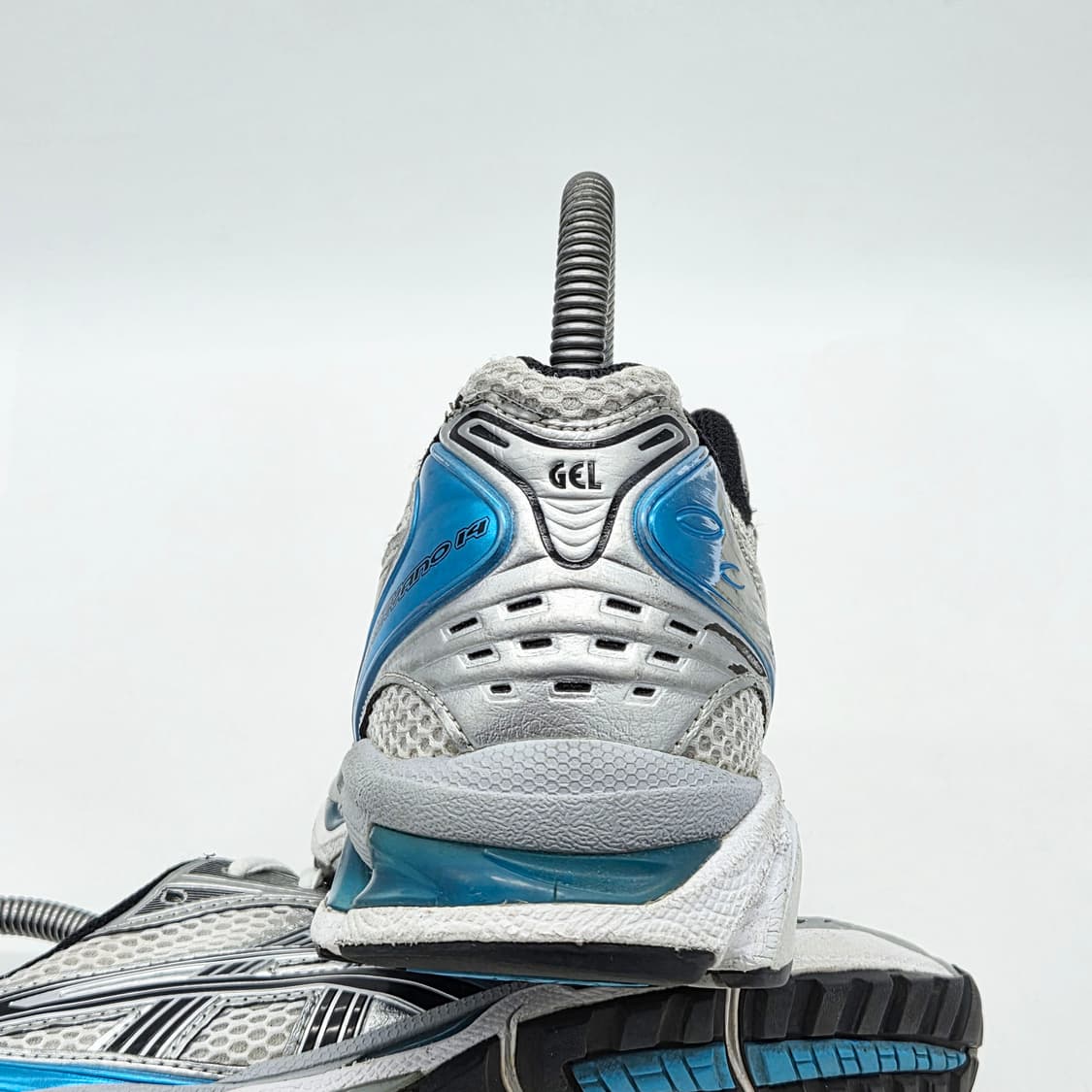 아식스 우먼스 젤 카야노 14 화이트 아이주리 블루 (240) 상품이미지2