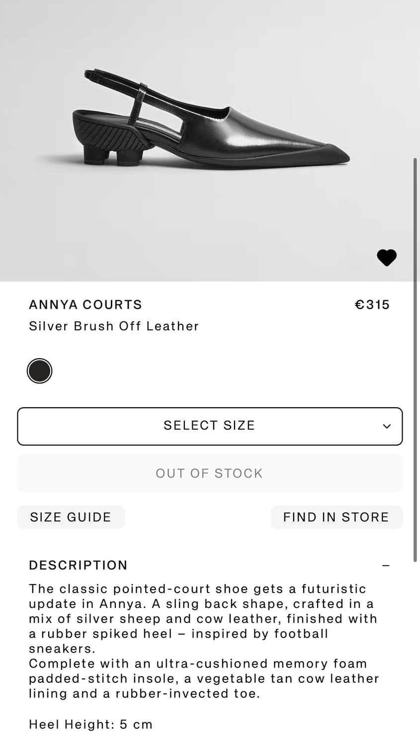 MIISTA - ANNYA 슬링백 힐 , 오픈 힐 39 / 250 상품이미지6