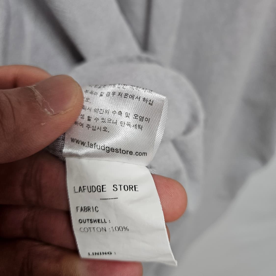 라퍼지스토어 오가닉 코튼 반팔 셔츠 S 상품이미지6